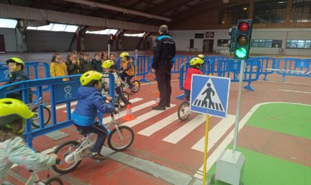 Educación vial en el Recinto Feiral de Amio